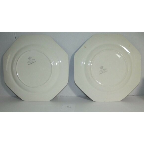 Lot of 2 Vintage Regal Ware R P Co Octagon Plate Made in England Regal Pottery # - Picture 10 of 12